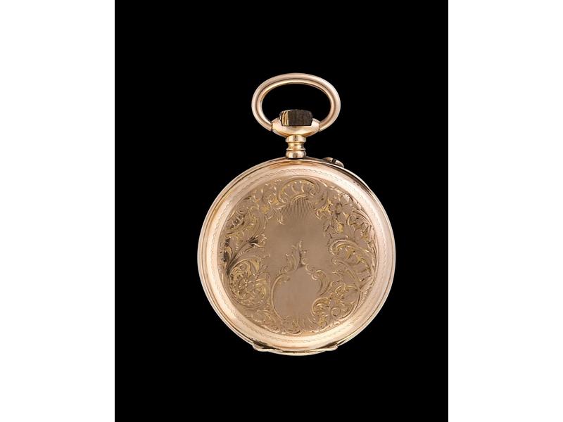 MONTRE DE POCHE CHRONOMETRE en or jaune (18K),...