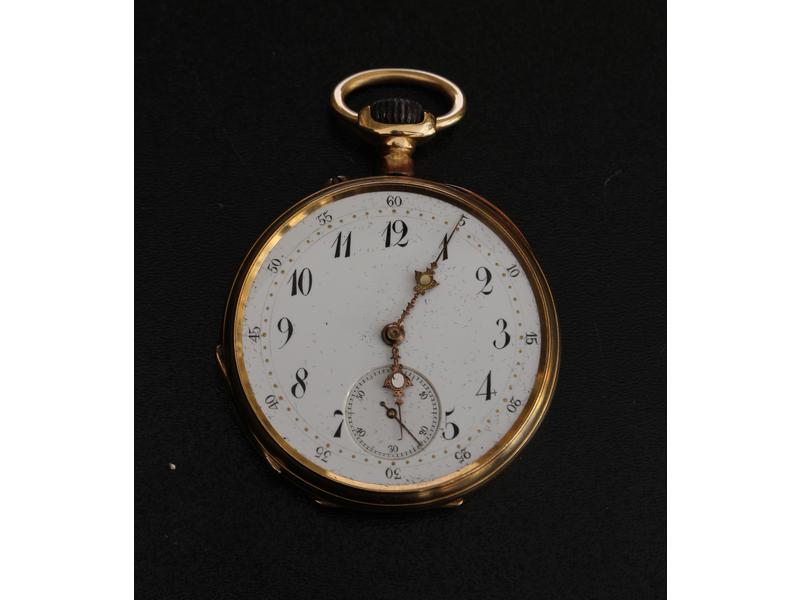 MONTRE-CHRONOMETRE DE POCHE, mécanique, en...