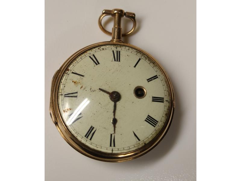 MONTRE DE POCHE type oignon en or jaune (18k),...