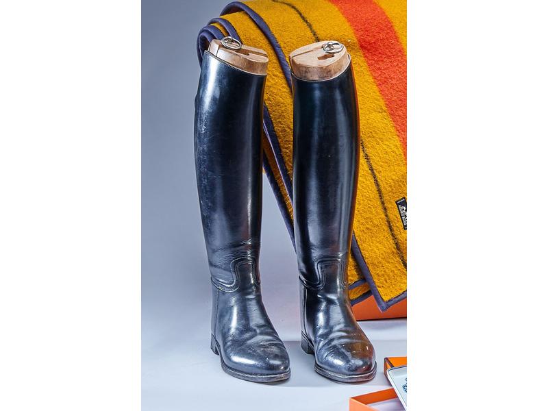 PAIRE DE BOTTES DE CHEVAL pour femme en cuir...