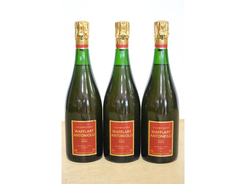 3 Blles Champagne WAFFLART ANTONIOLLI Brut...