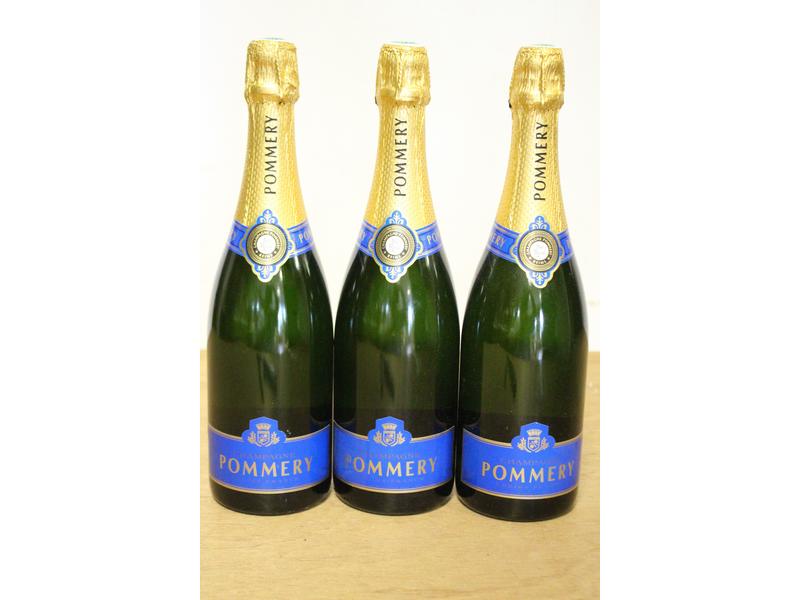 3 Blles Champagne POMMERY Brut "Royal" N...