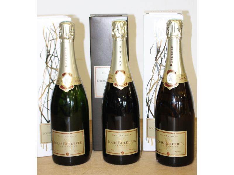 3 Blles Champagne LOUIS ROEDERER Brut Premier...