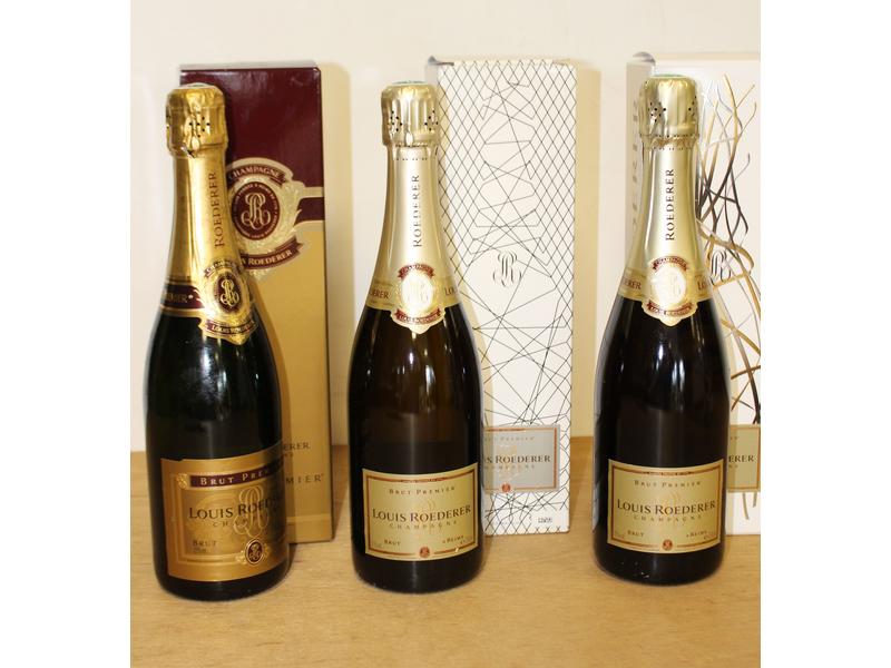 3 Blles Champagne LOUIS ROEDERER Brut Premier...