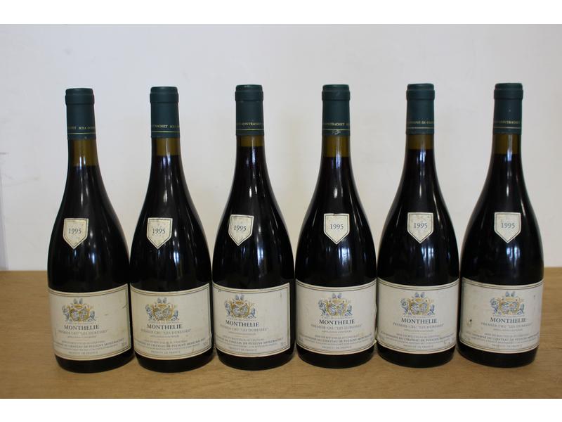 6 Blles MONTHÉLIE 1er Cru "Les Duresses"...