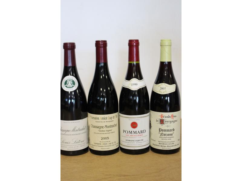 Lot de 4 blles de Bourgogne rouge comprenant...