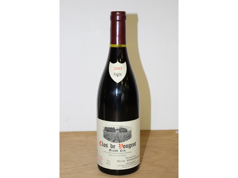 1 Blle CLOS DE VOUGEOT GC mise Dom. H. Rebourseau...