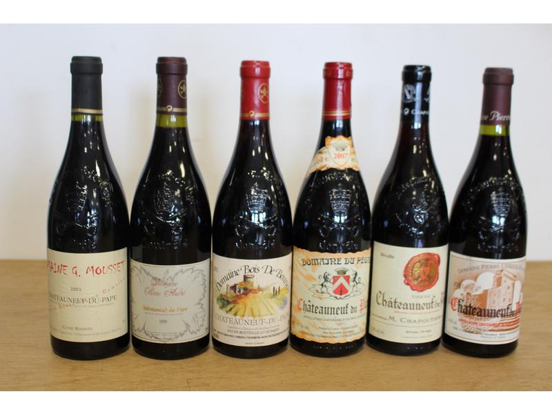Lot de 6 blles de CHÂTEAUNEUF DU PAPE  comprenant...