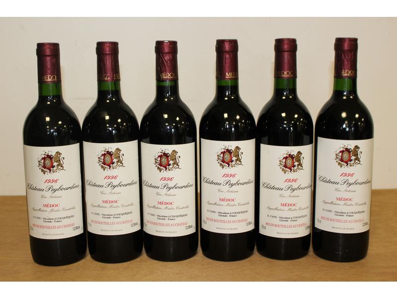 6 Blles CH. PEYBOURDIEU Médoc 1996