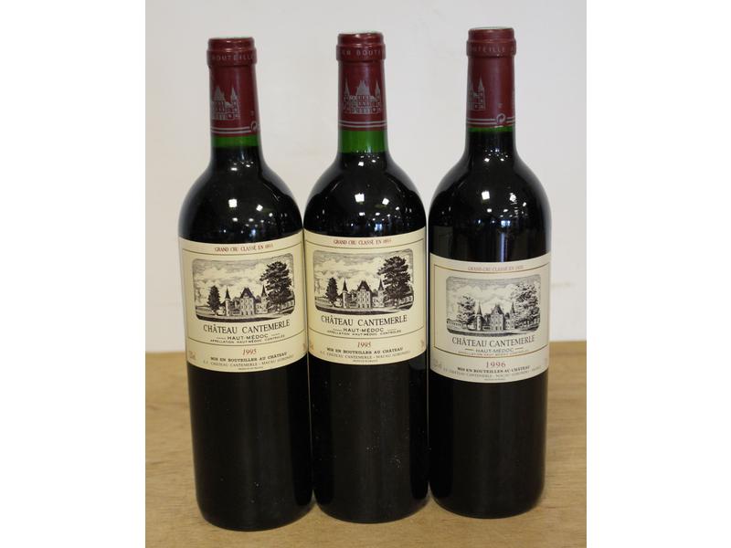 3 Blles CH. CANTEMERLE Haut-Médoc GCC