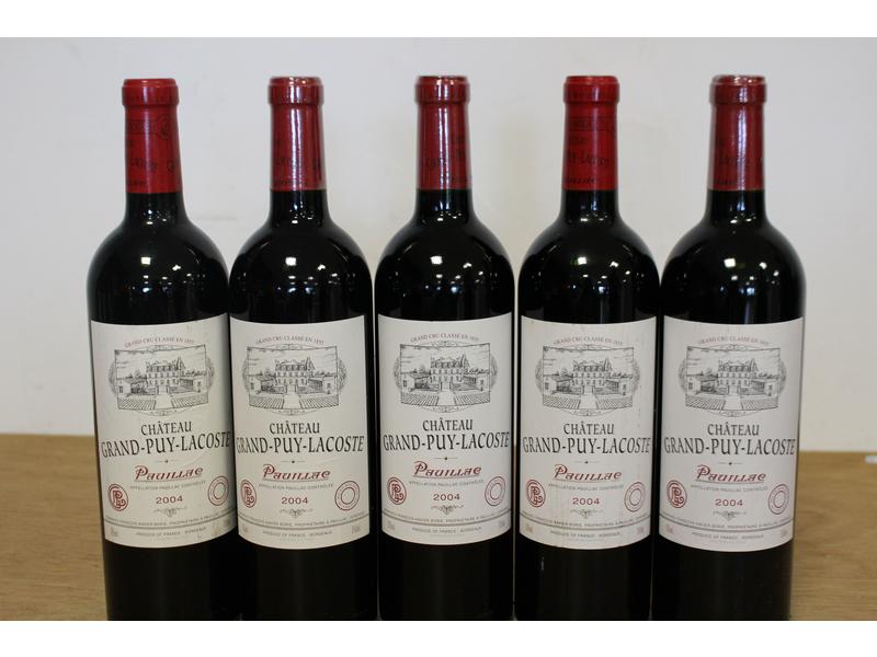 5 Blles CH. GRAND PUY LACOSTE Pauillac GCC...