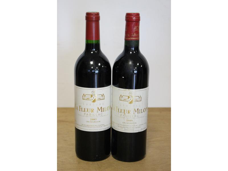 2 Blles CH. LA FLEUR MILON Pauillac CB :