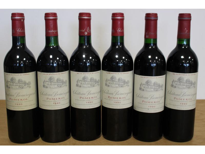 6 Blles CH. BEAUREGARD Pomerol 1990