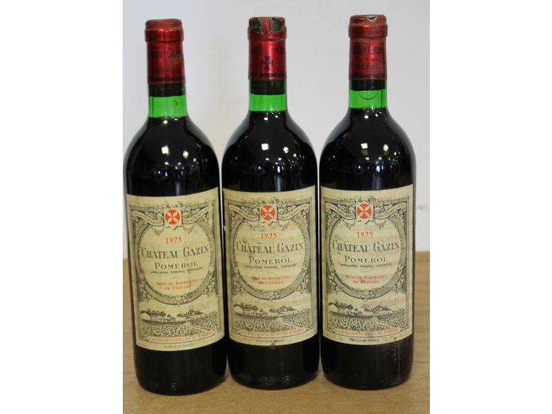 3 Blles CH. GAZIN Pomerol 1975