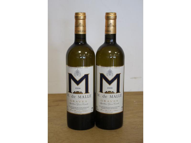 2 Blles M DE MALLE Graves blanc 2009