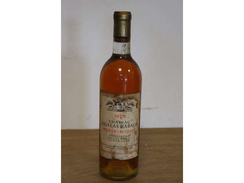 1 Blle CH. SIGALAS RABAUD  Sauternes 1er...