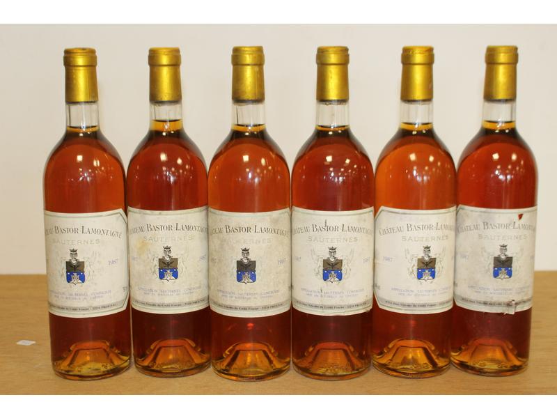 6 Blles CH. BASTOR LAMONTAGNE Sauternes ...