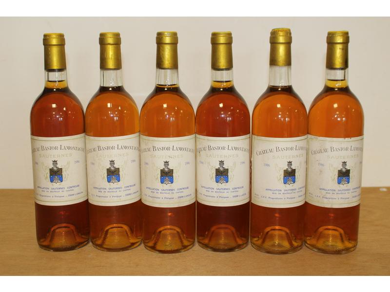 6 Blles CH. BASTOR LAMONTAGNE Sauternes ...
