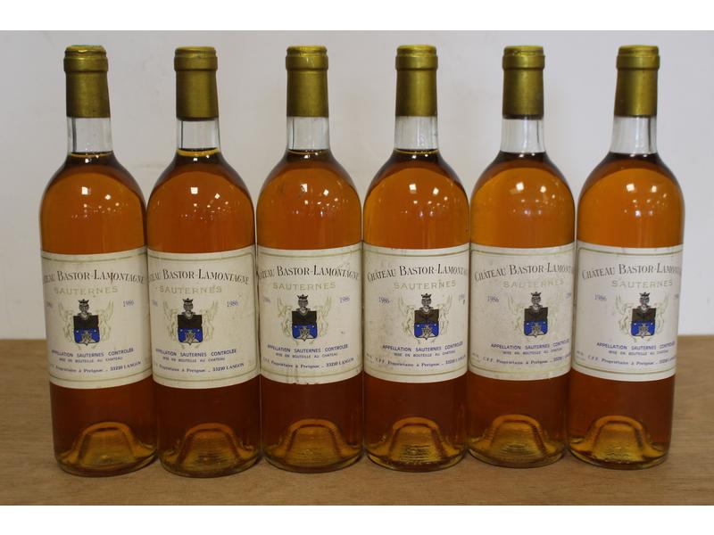 6 Blles CH. BASTOR LAMONTAGNE Sauternes ...