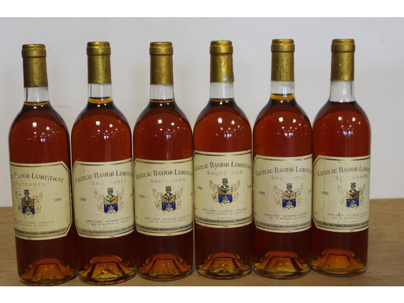 6 Blles CH. BASTOR LAMONTAGNE Sauternes ...