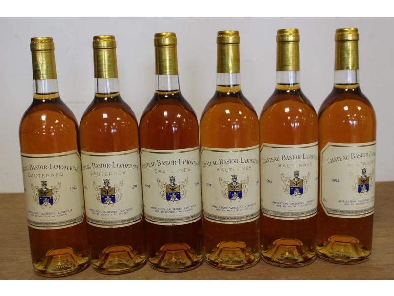 6 Blles CH. BASTOR LAMONTAGNE Sauternes ...