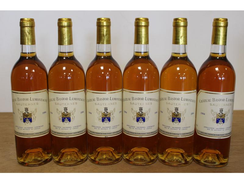 6 Blles CH. BASTOR LAMONTAGNE Sauternes ...