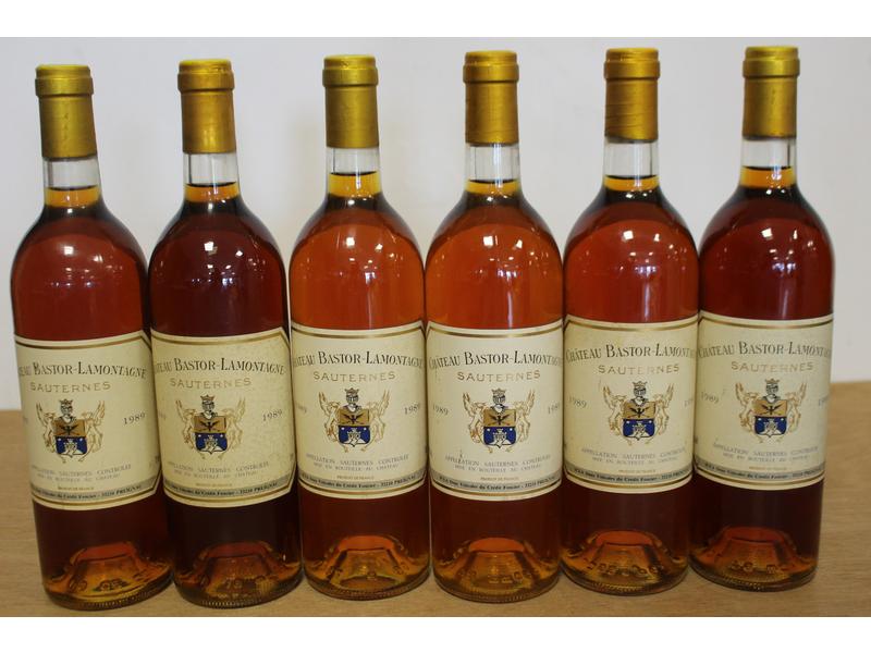 6 Blles CH. BASTOR LAMONTAGNE Sauternes ...