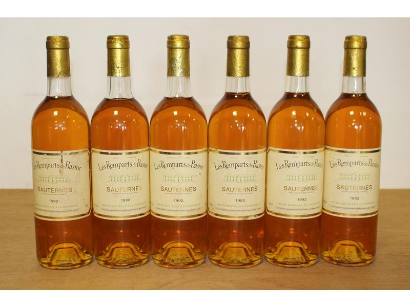 6 Blles LES REMPARTS DE BASTOR Sauternes...