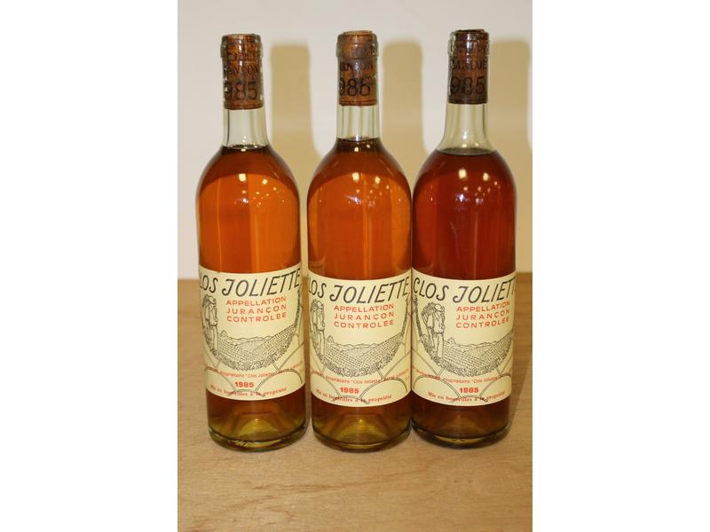 3 Blles CLOS JOLIETTE Jurançon 1985