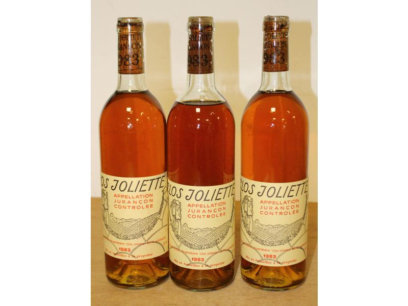 3 Blles CLOS JOLIETTE Jurançon 1983