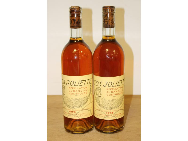 2 Blles CLOS JOLIETTE Jurançon sec 1974