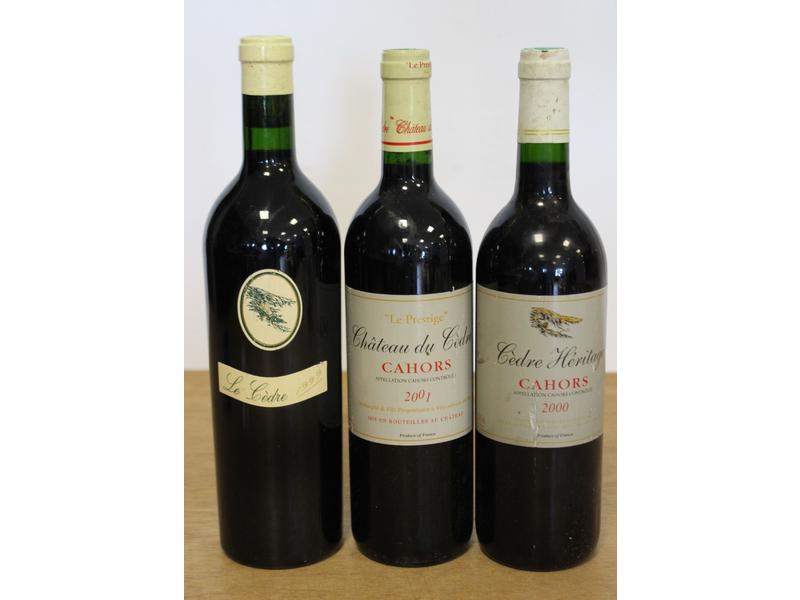 Lot de 3 blles mise Château du Cédre comprenant...
