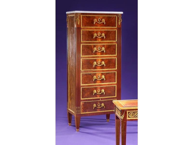 SECRETAIRE EN SEMAINIER rectangulaire en...