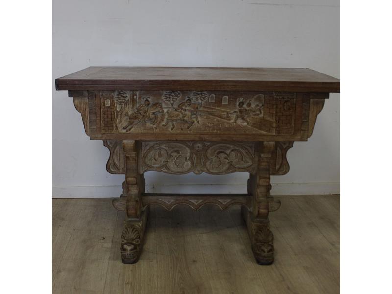 TABLE-CONSOLE à plateau basculant pivotant,...