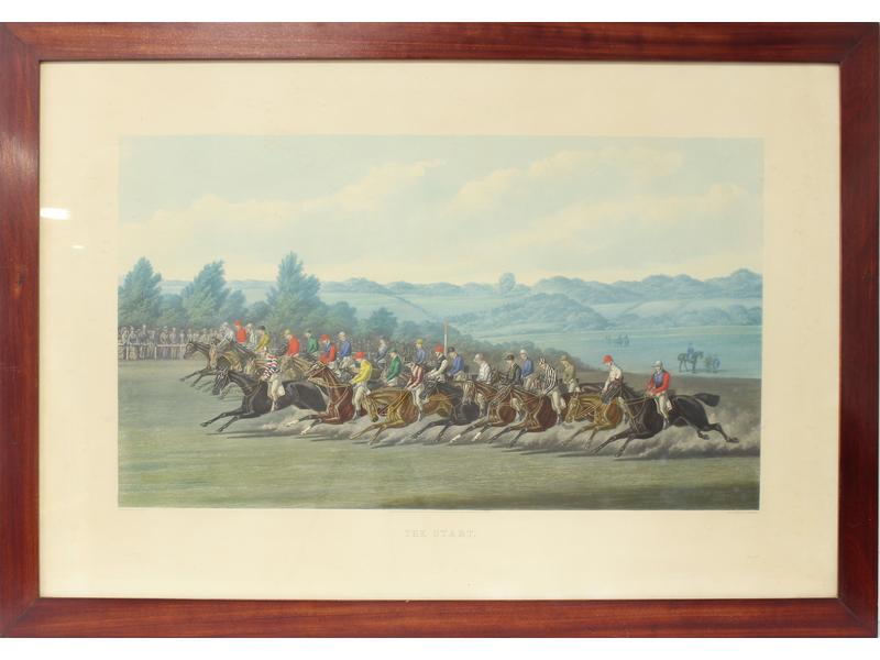 PAIRE DE GRAVURE anglaise en couleurs, représentant...