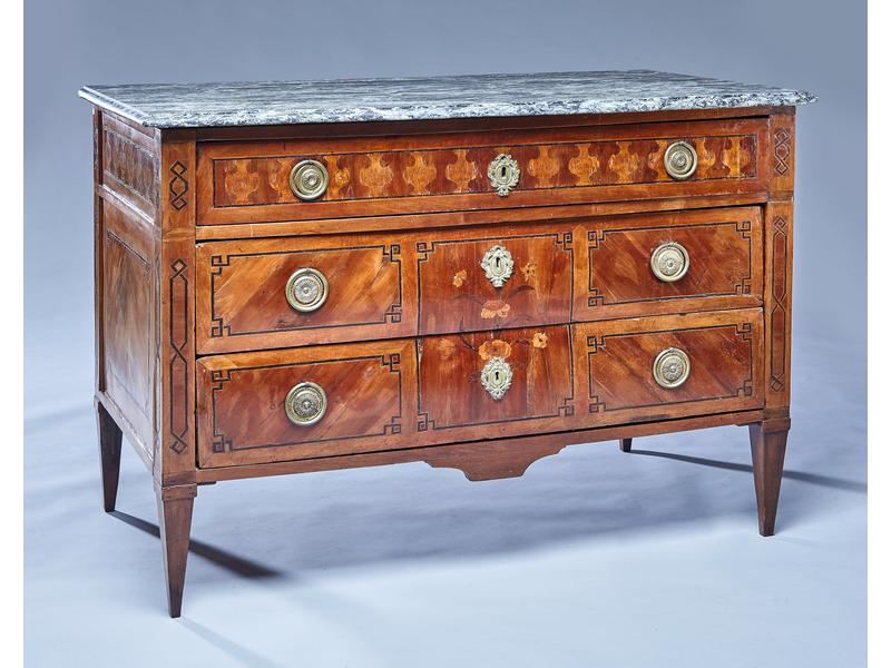 COMMODE rectangulaire en bois de placage...