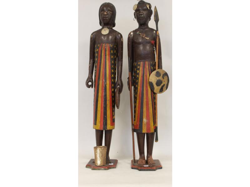 COUPLE DE PERSONNAGES, femme et guerrier,...