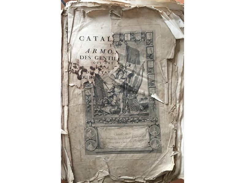 " Catalogues et Armoiries Des Gentilhommes...