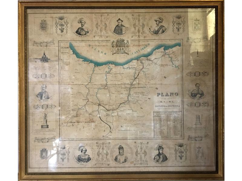 PLANO DELLA PROVINCIA DE GUIPUZCOA, CARTE...