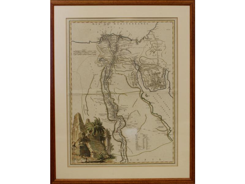 CARTE DE L'EGYPTE ANCIENNE ET MODERNE