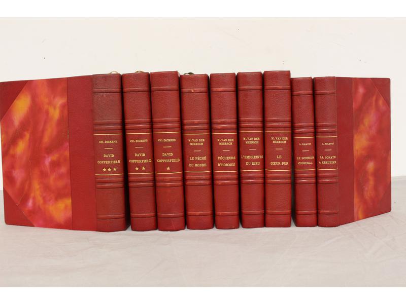 LIVRES ILLUSTRES: lot de 9 vol. in-8 reliés...