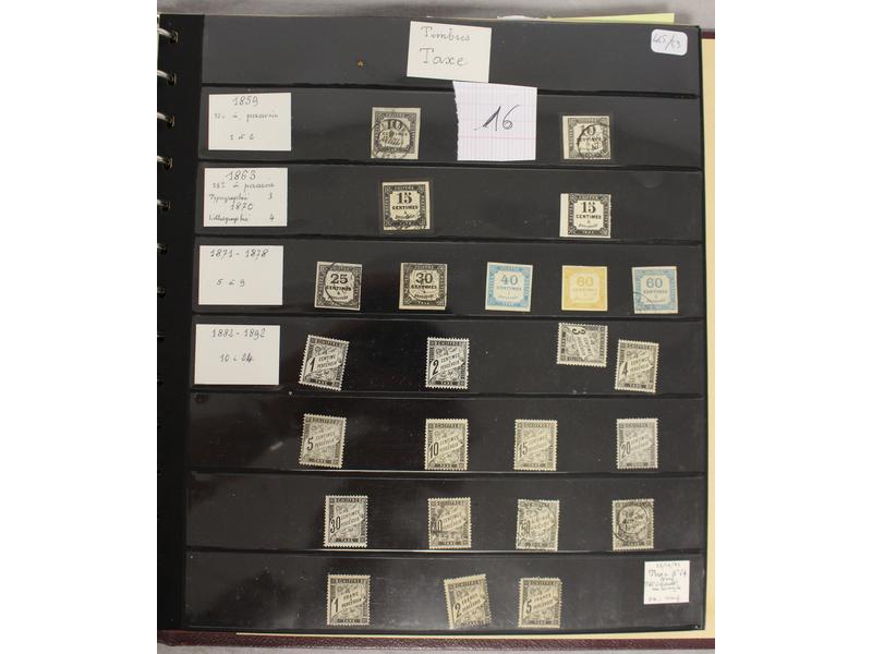 France Timbres Taxes du n° 1 au n°50, n°55...