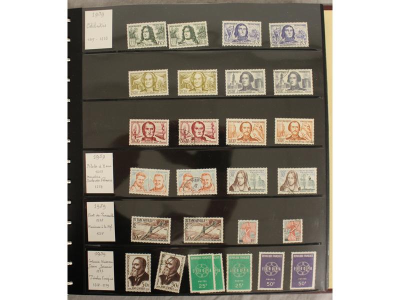 France 1 album de timbres années 1959 - 1971...
