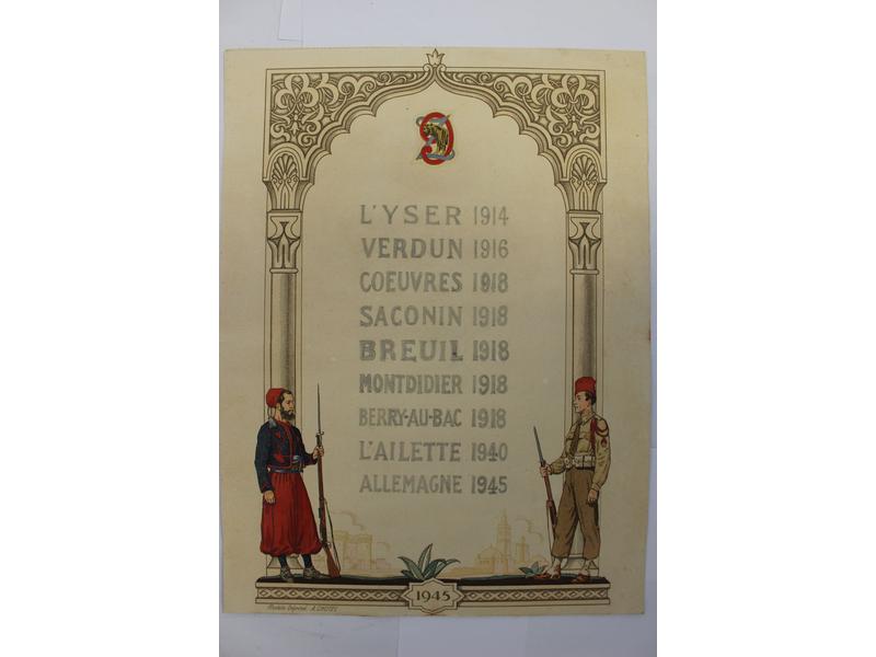 9e REGIMENT DES ZOUAVES