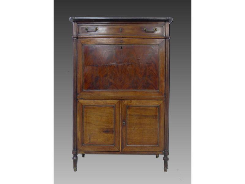 SECRETAIRE en acajou et placage d'acajou,...
