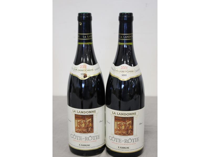 2 Blles CÔTE-ROTIE "La Landonne" mise Guigal...