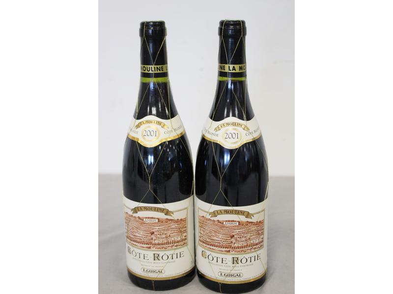2 Blles CÔTE-ROTIE "La Mouline" mise Guigal...