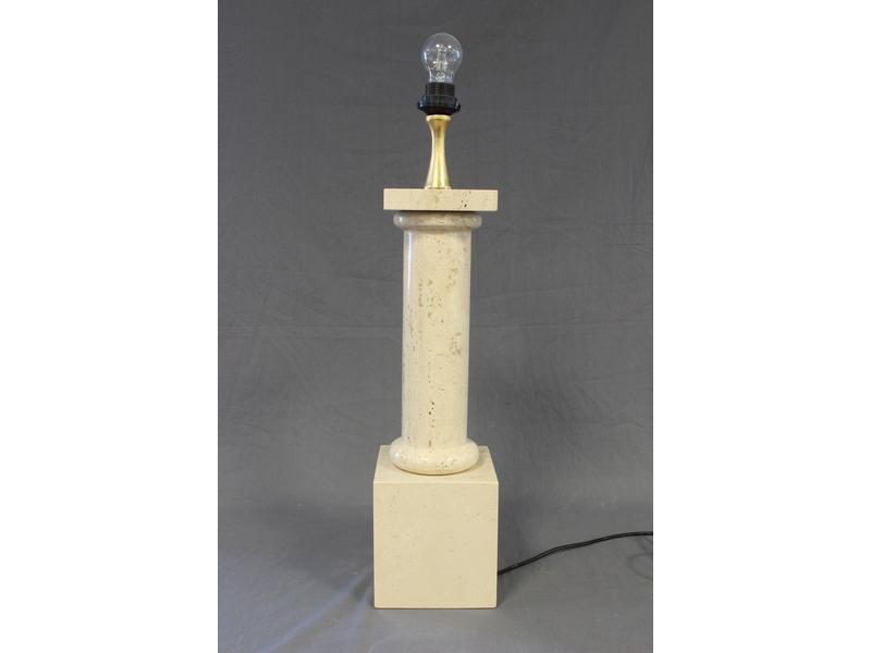 LAMPE colonne en travertin.