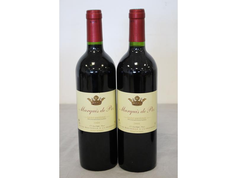 2 Blles MARQUIS DE PEZ Saint-Estèphe 200...