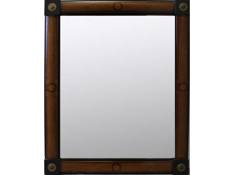 MIROIR rectangulaire à cadre en bois de loupe...